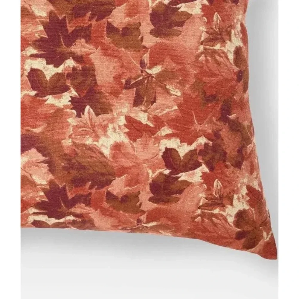 Oversized Floral Square Throw Pillow Rust - Threshold Studio McGee, Target Fall